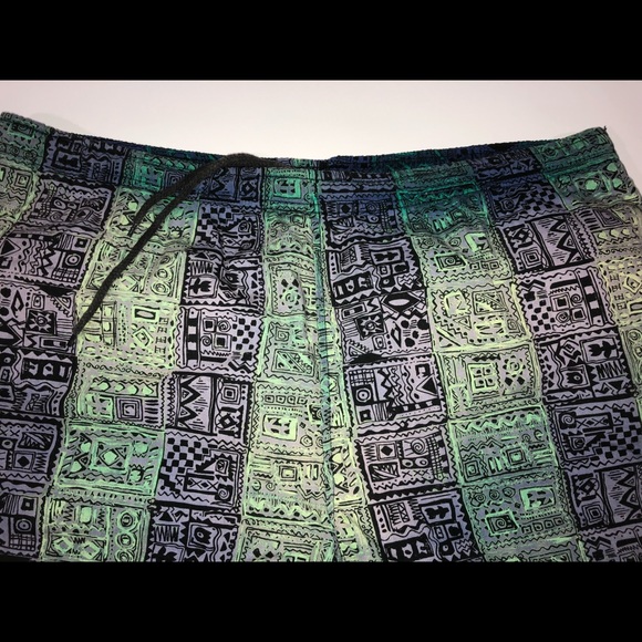 VTG PIERRE CARDIN COLORFUL AZTEK 80s 90s SWIM XL - Picture 3 of 7